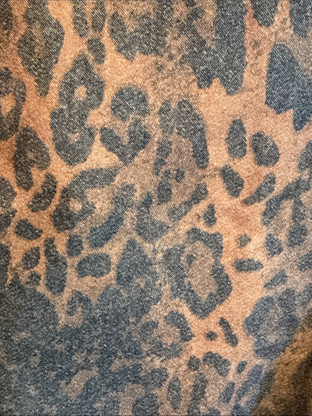 🐆🐆🐆BOGOHO🐆🐆🐆L&B Leopard-Print Jean Shorts in Brown and Black-8 - Picture 3 of 10